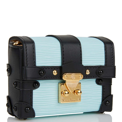 Louis Vuitton  Light Blue Epi Mini Essential Trunk Bag