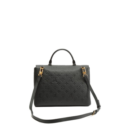 LOUIS VUITTON Empreinte Marignan Monogram Top Handle Black Bag (2019) w/Strap