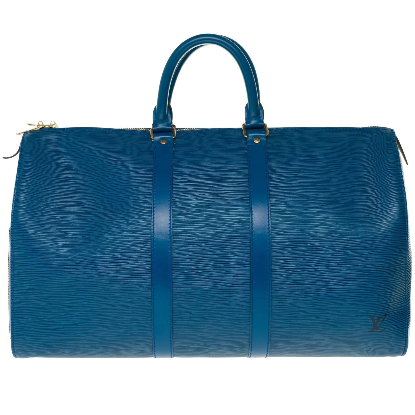 Louis Vuitton  Keepall 45 Travel Bag in blue epi leather