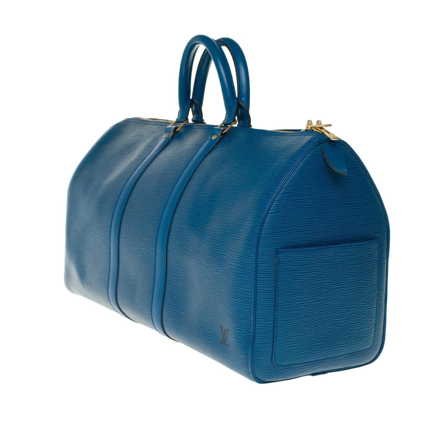 Louis Vuitton  Keepall 45 Travel Bag in blue epi leather