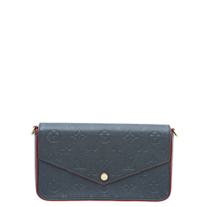 Louis Vuitton Marine Rouge Monogram Empreinte Pochette Felicie