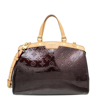 Louis Vuitton Amarante Monogram Vernis Brea MM Bag