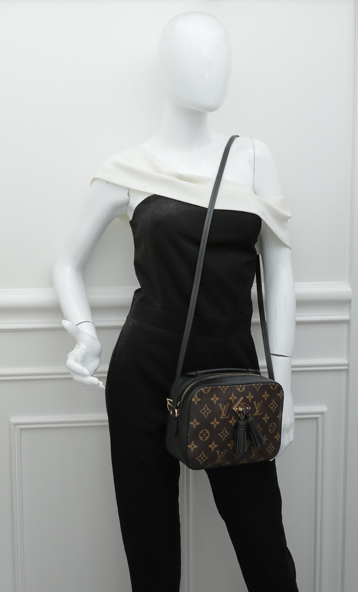 Louis Vuitton Monogram Black Saintonge Bag