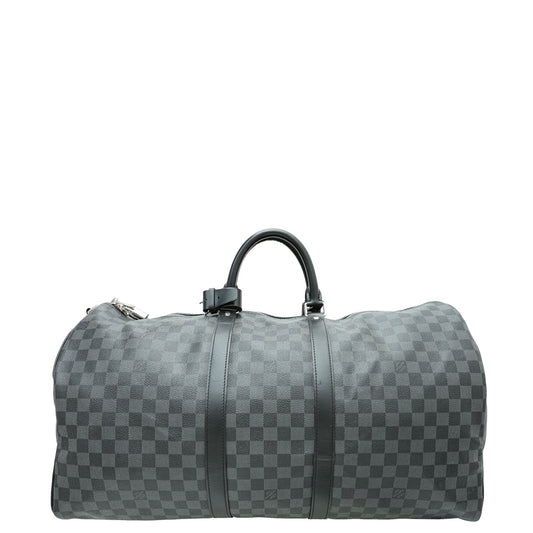 Louis Vuitton Graphite Keepall Bandouliere 55 Bag