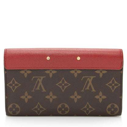 Louis Vuitton Monogram Canvas Pallas Wallet (SHF-22270)