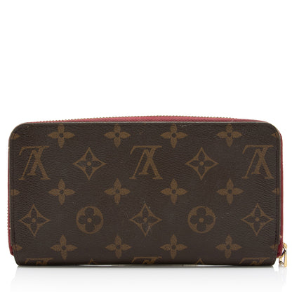 Louis Vuitton Monogram Canvas Zippy Wallet (SHF-23696)