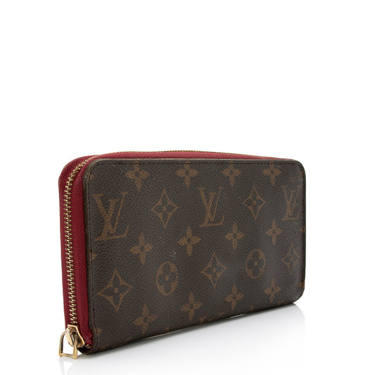 Louis Vuitton Monogram Canvas Zippy Wallet (SHF-23696)