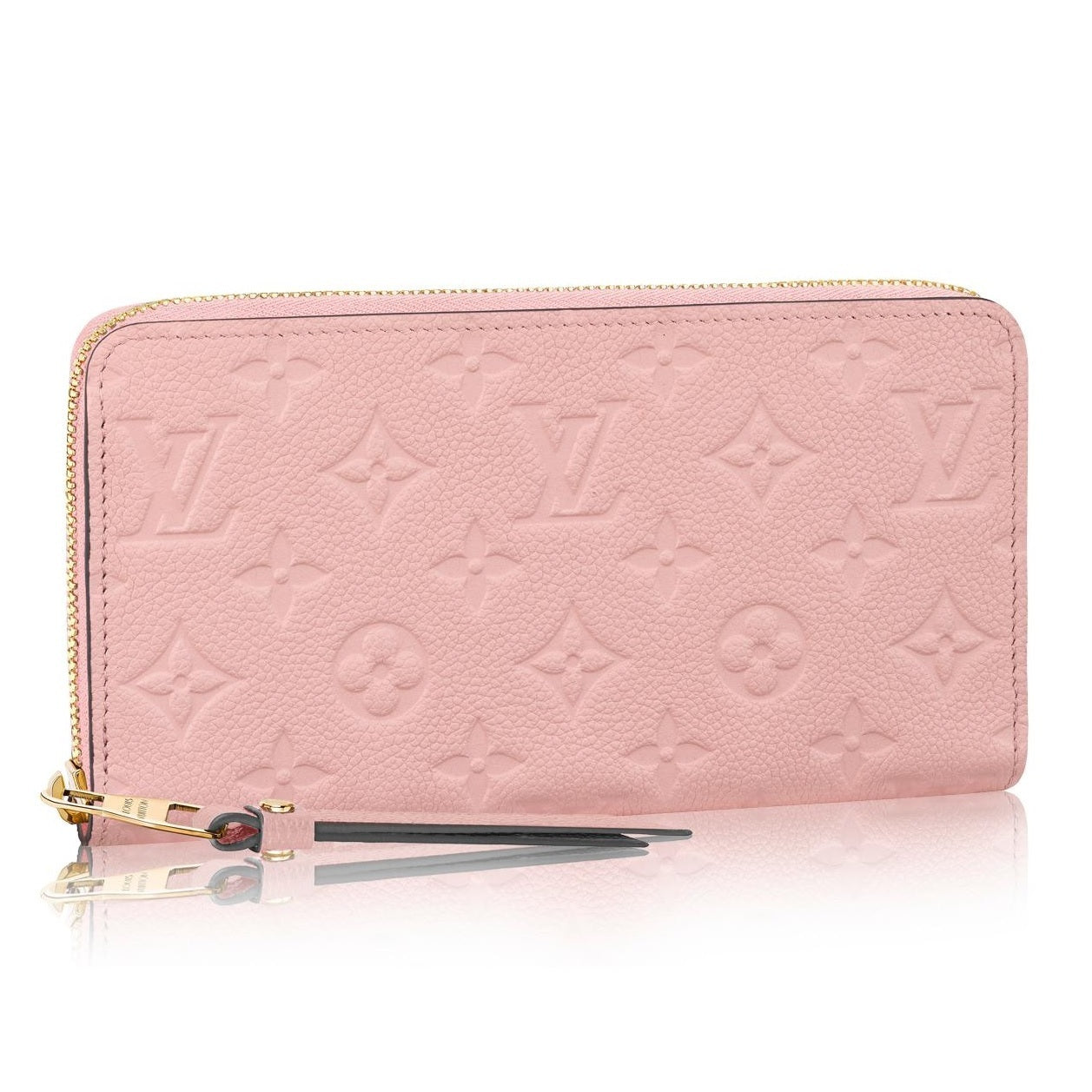 LOUIS VUITTON MONOGRAM EMPREINTE LEATHER WALLET ROSE POUDRE