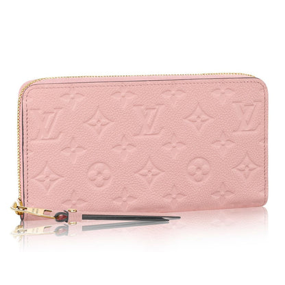 LOUIS VUITTON MONOGRAM EMPREINTE LEATHER WALLET ROSE POUDRE