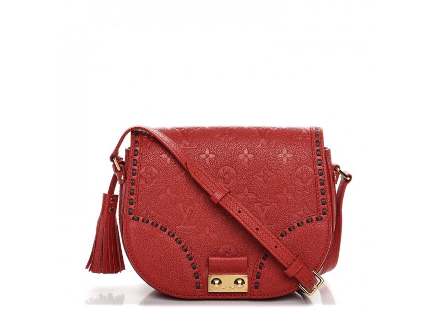 Louis Vuitton Junot Monogram Empreinte Leather Cerise