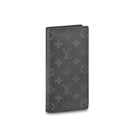 LOUIS VUITTON MONOGRAM ECLIPSE BRAZZA WALLET