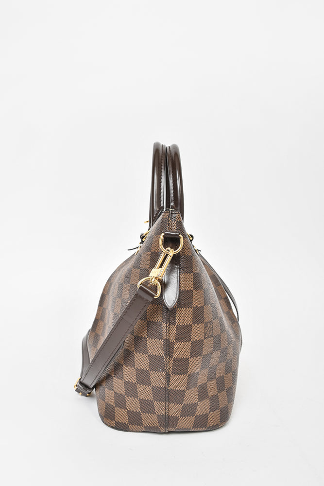 Louis Vuitton 2017 Damier Ebene Siena MM Zip Bag w/ Strap