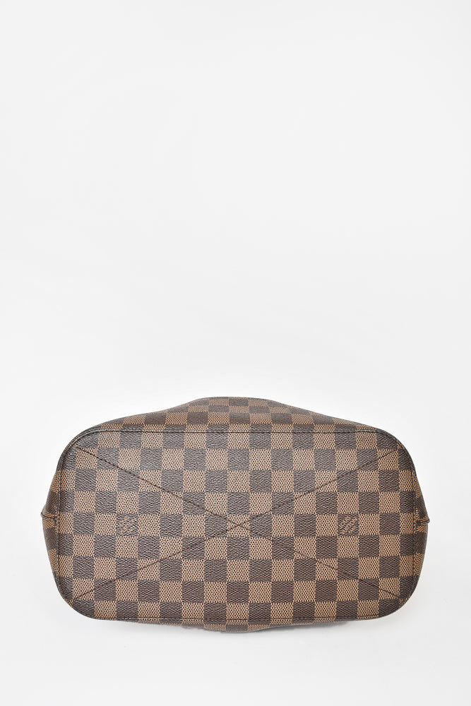 Louis Vuitton 2017 Damier Ebene Siena MM Zip Bag w/ Strap