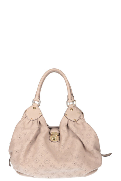 Louis Vuitton  L Hobo Bag Mahina Leather Greige