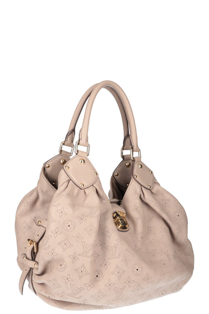 Louis Vuitton  L Hobo Bag Mahina Leather Greige