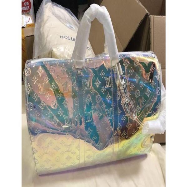 Louis Vuitton Keepall Bandouliere 50 Iridescent Prism