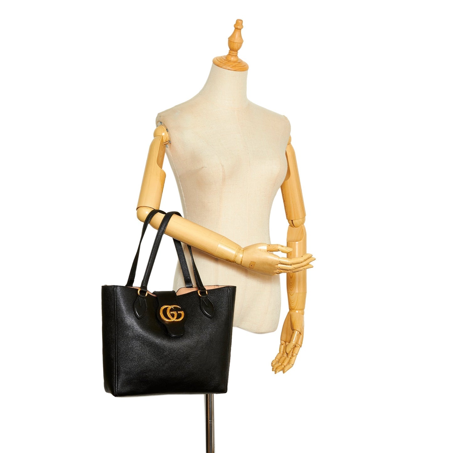 Gucci Dahlia Double G Tote Small Black