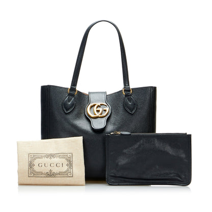 Gucci Dahlia Double G Tote Small Black