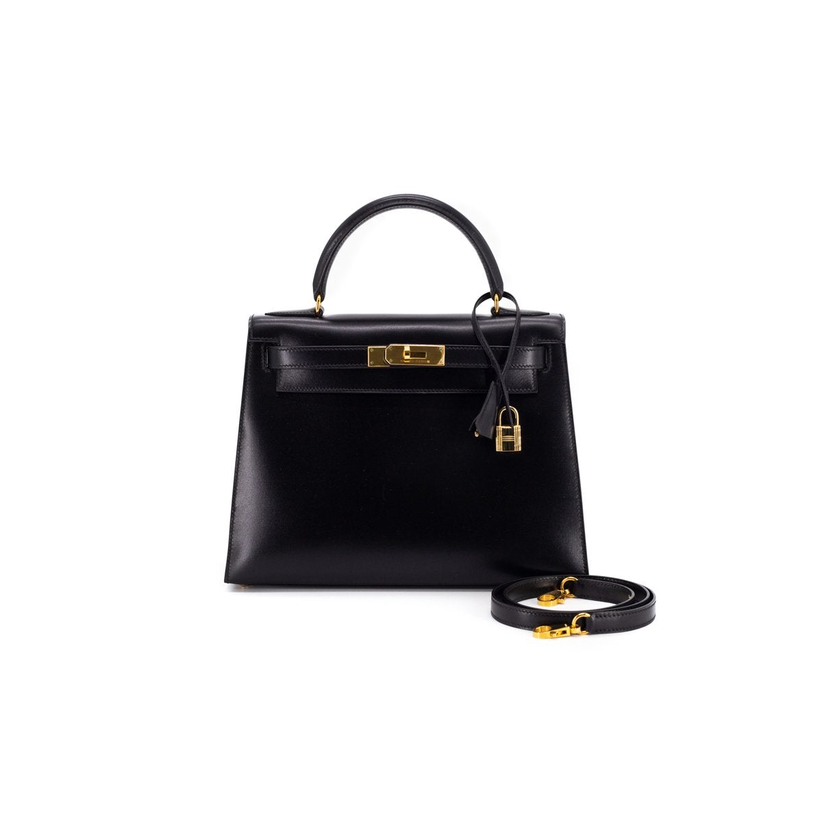 Hermes Kelly 28 Noir - [Q] Stamp