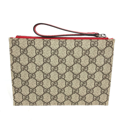 GUCCI Clutch bag 550781 GG Supreme Canvas beige GG Supreme Butterfly Women Used