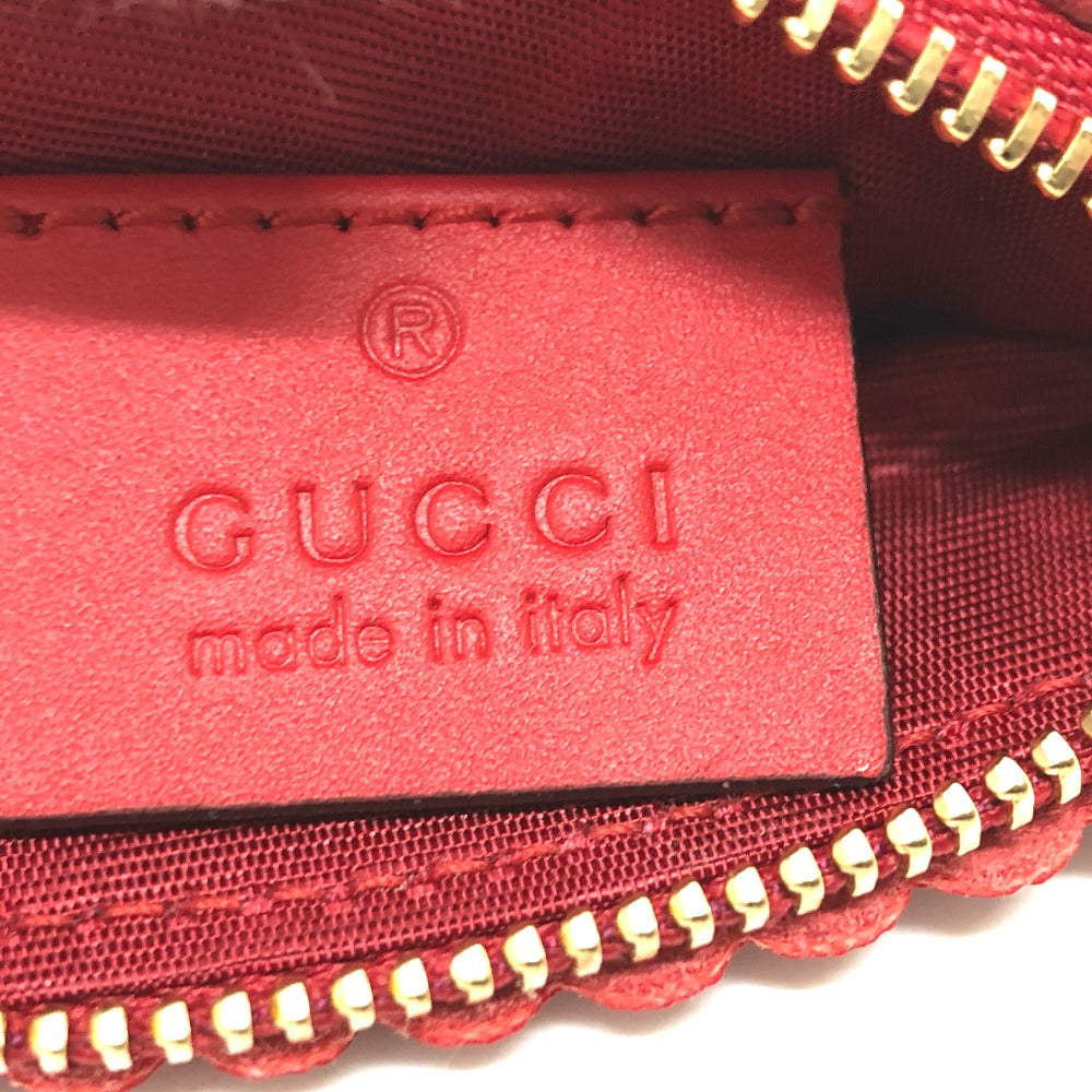 GUCCI Coin case 576493 PVC canvas Red Strawberry Women Used