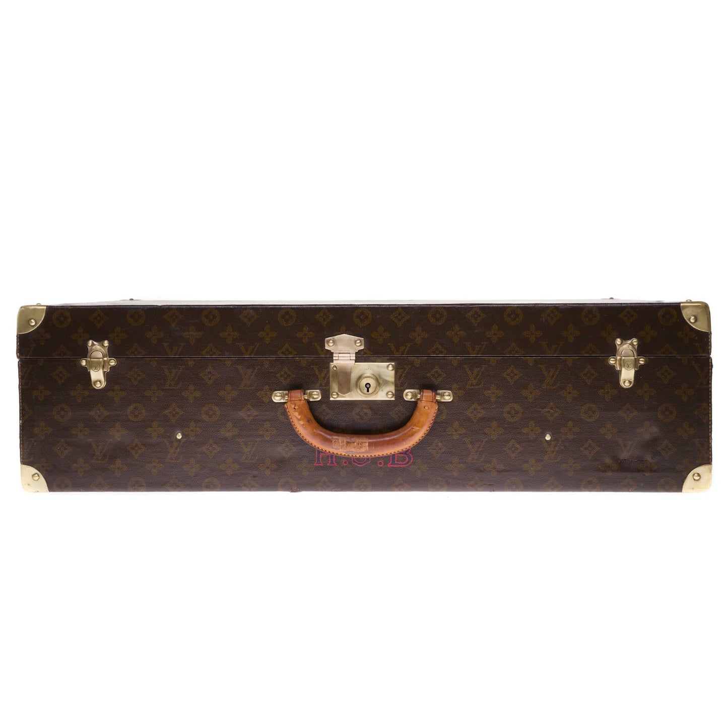 Louis Vuitton  Rare 75 Suitcase in brown monogram canvas