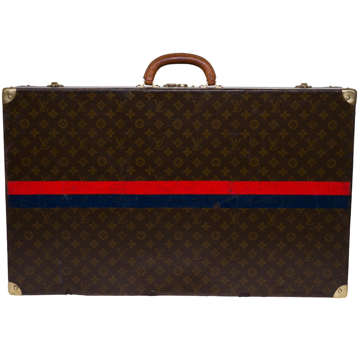 Louis Vuitton  Rare 75 Suitcase in brown monogram canvas