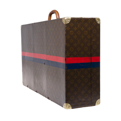 Louis Vuitton  Rare 75 Suitcase in brown monogram canvas