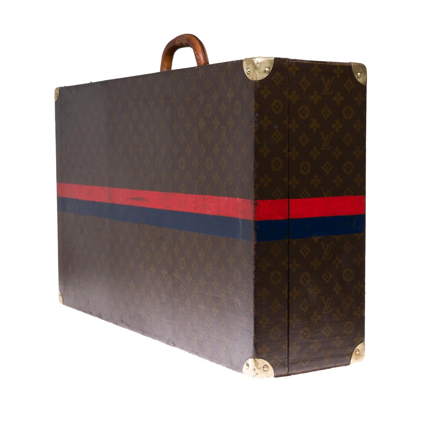 Louis Vuitton  Rare 75 Suitcase in brown monogram canvas