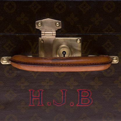 Louis Vuitton  Rare 75 Suitcase in brown monogram canvas