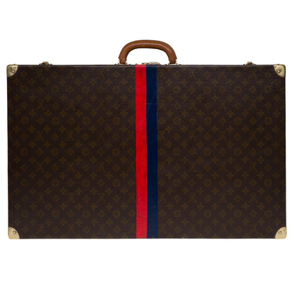 Louis Vuitton  Rare 75 Suitcase in brown monogram canvas