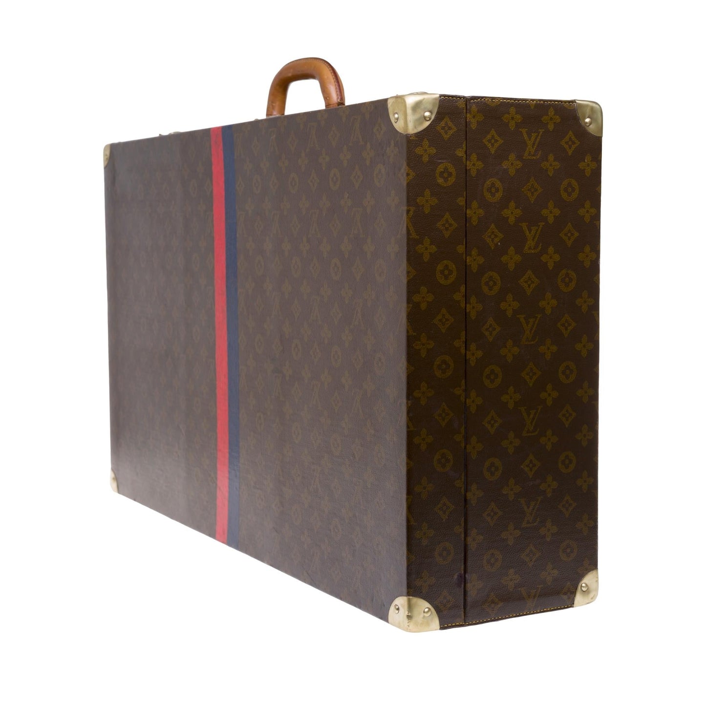 Louis Vuitton  Rare 75 Suitcase in brown monogram canvas