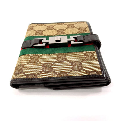 GUCCI Bifold Wallet 05474 GG canvas Brown Sherry line Jackie  Used