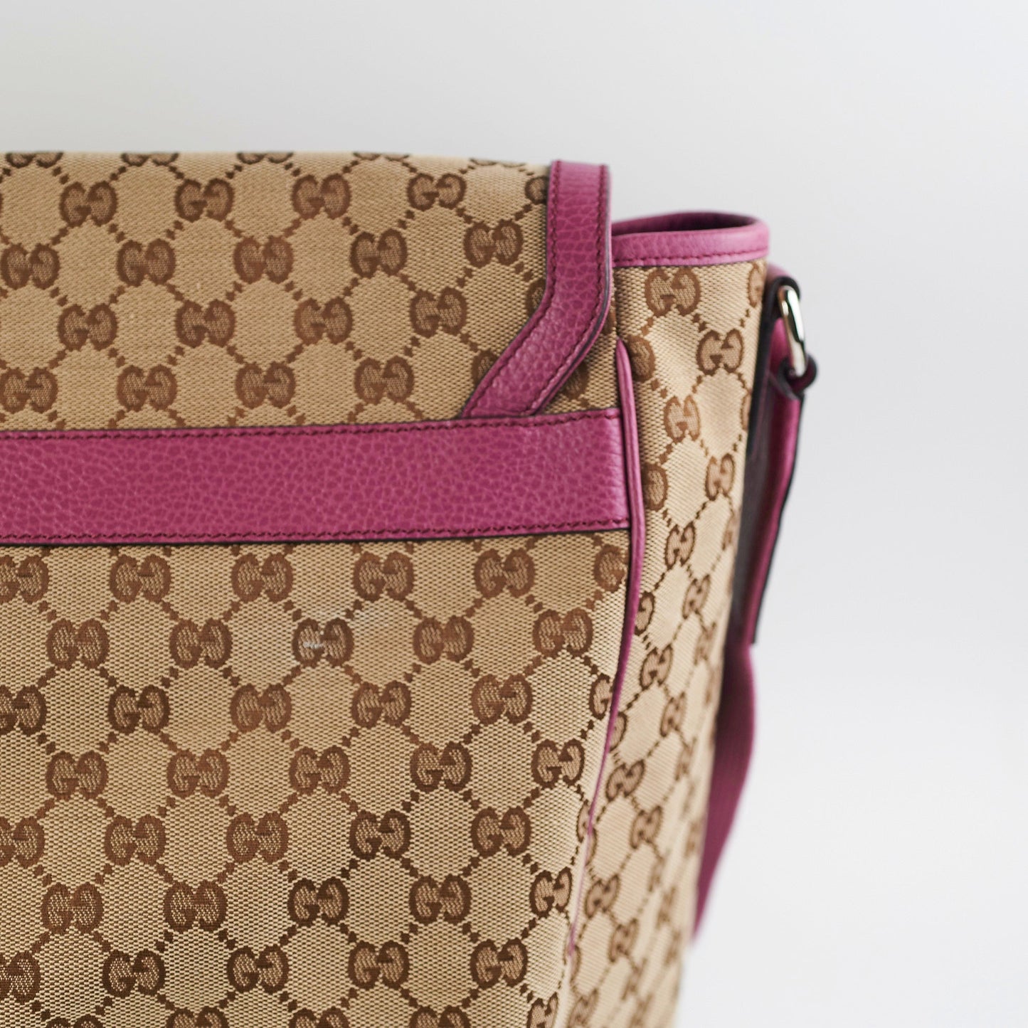 Gucci Baby Bag with Changemat Monogram Pink