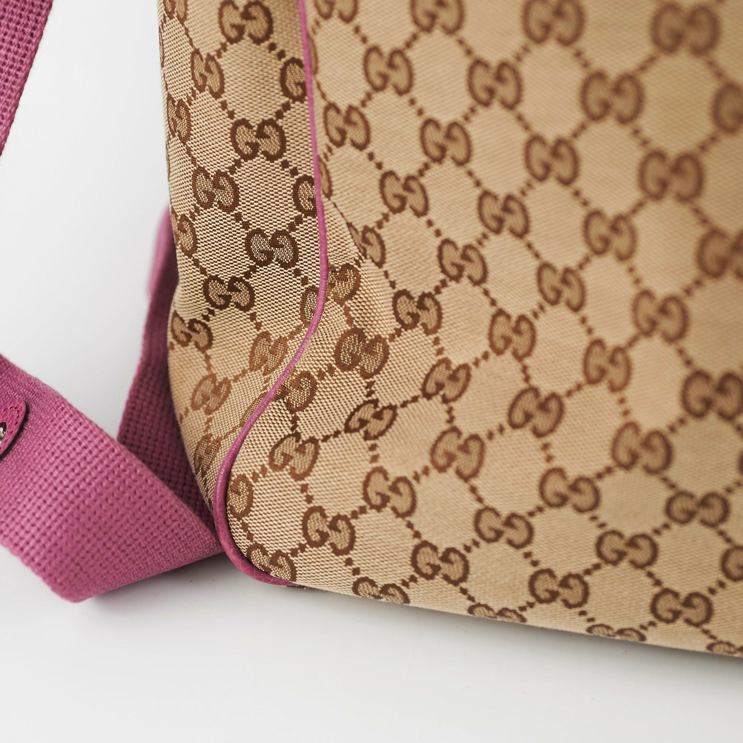 Gucci Baby Bag with Changemat Monogram Pink