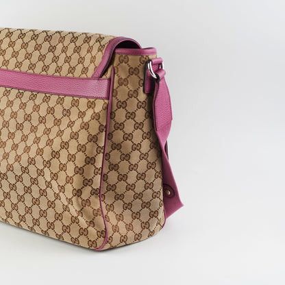 Gucci Baby Bag with Changemat Monogram Pink