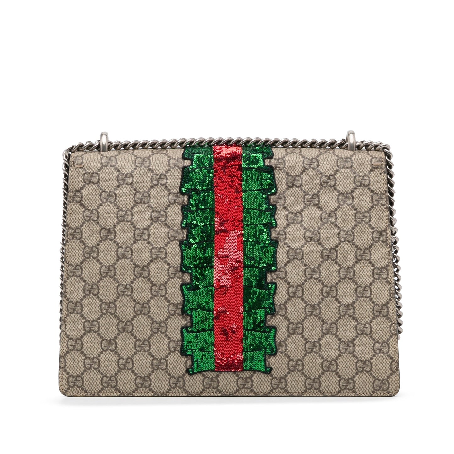 Gucci Dionysus Medium Brown Embellished GG Supreme Canvas