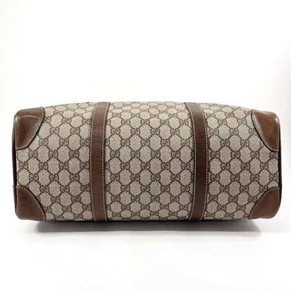 GUCCI Boston Duffel bag 58�E012�E468�E40 GG Supreme canvas, leather Brown Old Gucci  Used