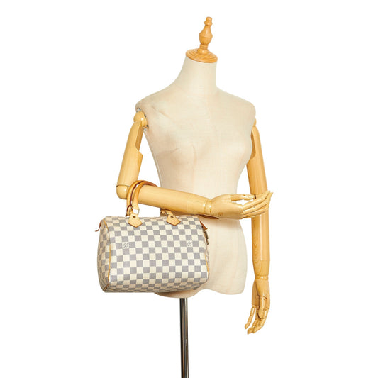 Louis Vuitton  Damier Azur Speedy 25 White