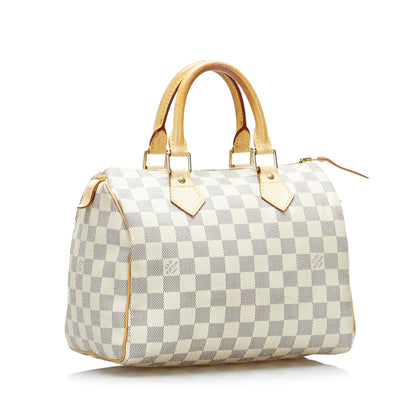 Louis Vuitton  Damier Azur Speedy 25 White