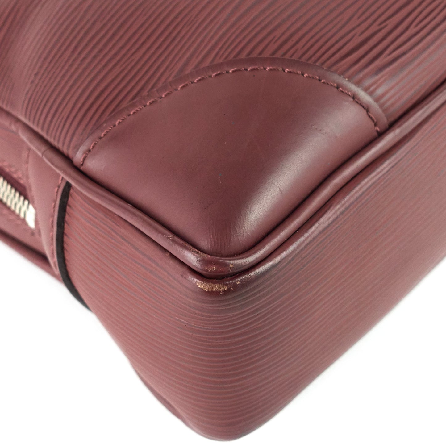 Louis Vuitton  Porte-Documents Voyage Burgundy Epi Leather Briefcase Bag