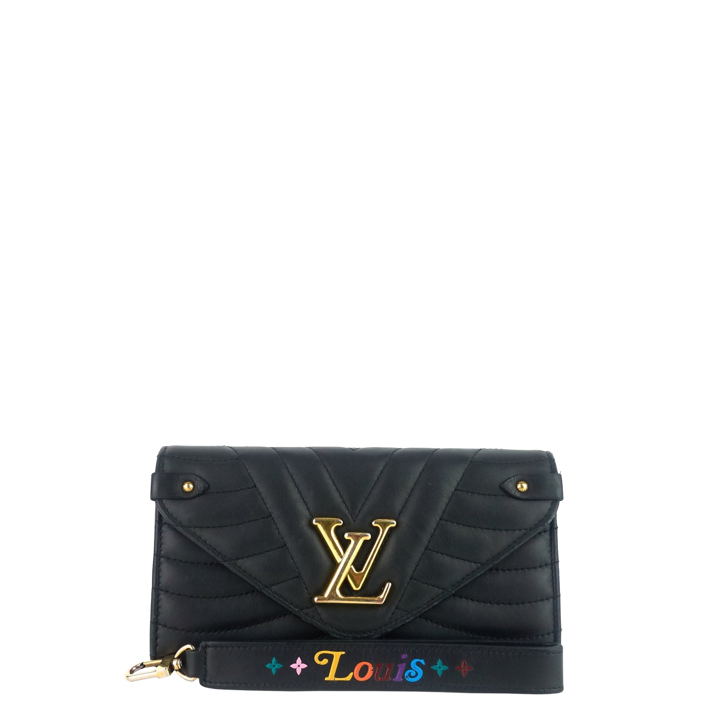 Louis Vuitton  New Wave Calfskin Leather Long Wallet Bag