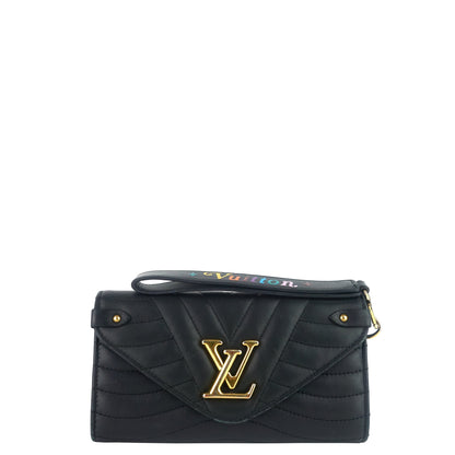 Louis Vuitton  New Wave Calfskin Leather Long Wallet Bag