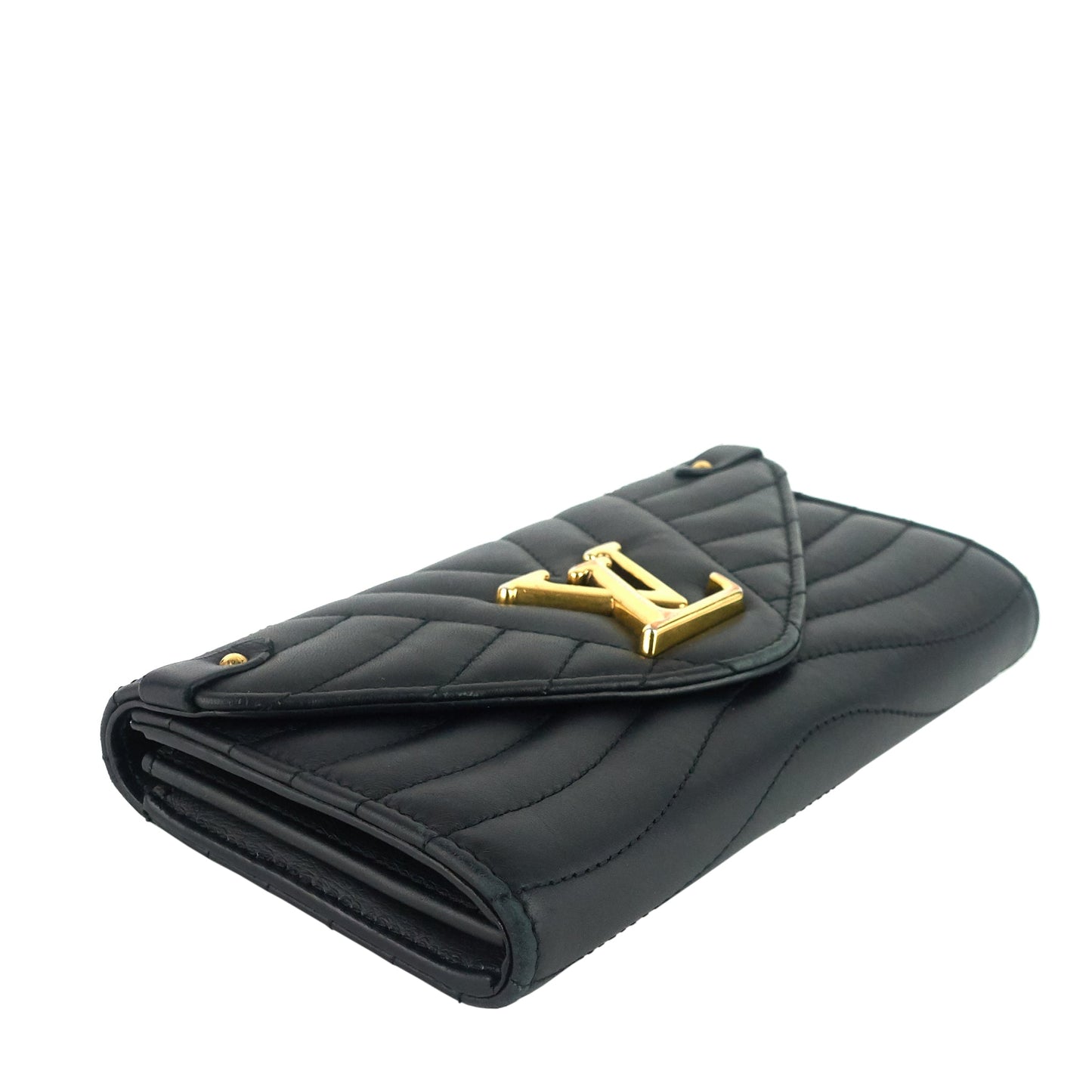 Louis Vuitton  New Wave Calfskin Leather Long Wallet Bag