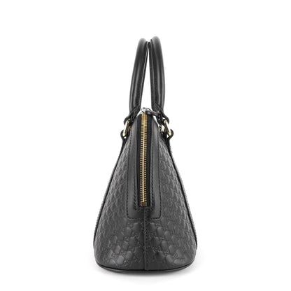 Dome Mini Microguccissima Leather Bag