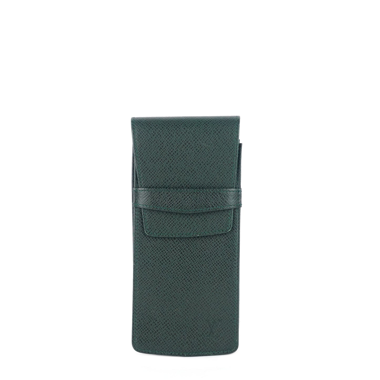 Louis Vuitton  Green Taiga Leather Pen Holder