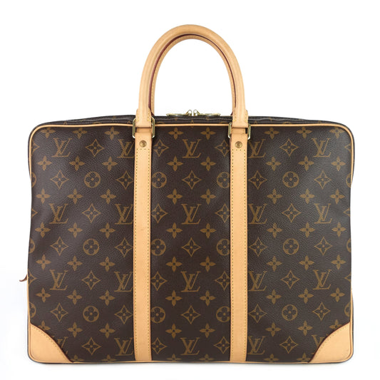 Louis Vuitton  Porte-Documents Voyage Monogram Canvas Briefcase Bag