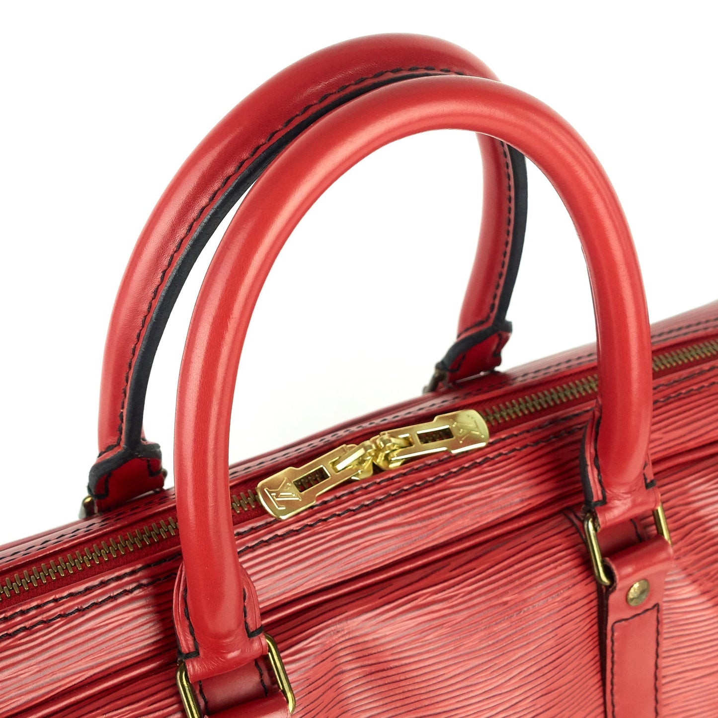 Louis Vuitton  Porte-Documents Voyage Red Epi Leather Briefcase Bag