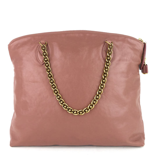 Louis Vuitton  Cuir Boudoir Lockit Leather Chain Tote Bag