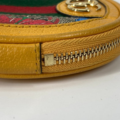 GUCCI Coin case 574840 GG Supreme Canvas yellow GG Marmont Sherry line Women Used